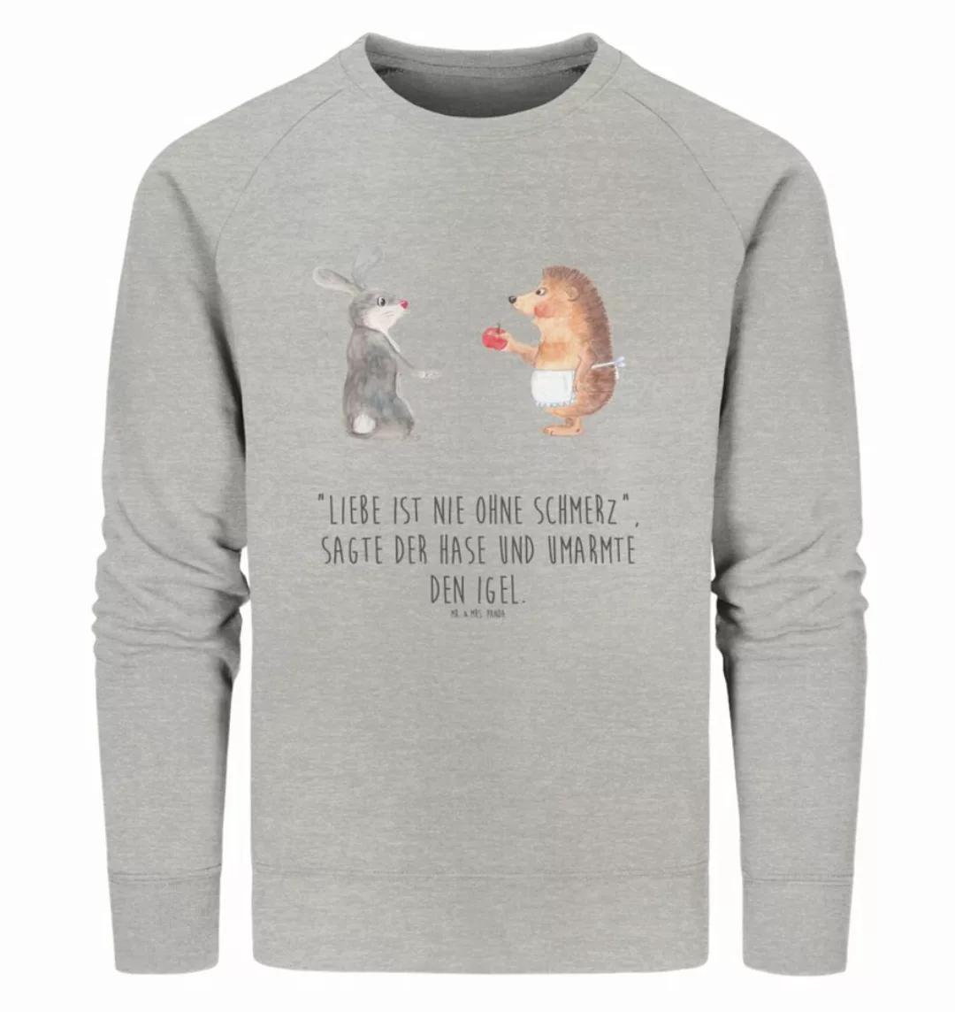 Mr. & Mrs. Panda Longpullover Hase Igel Größe XS - Heather Grey - Geschenk, günstig online kaufen