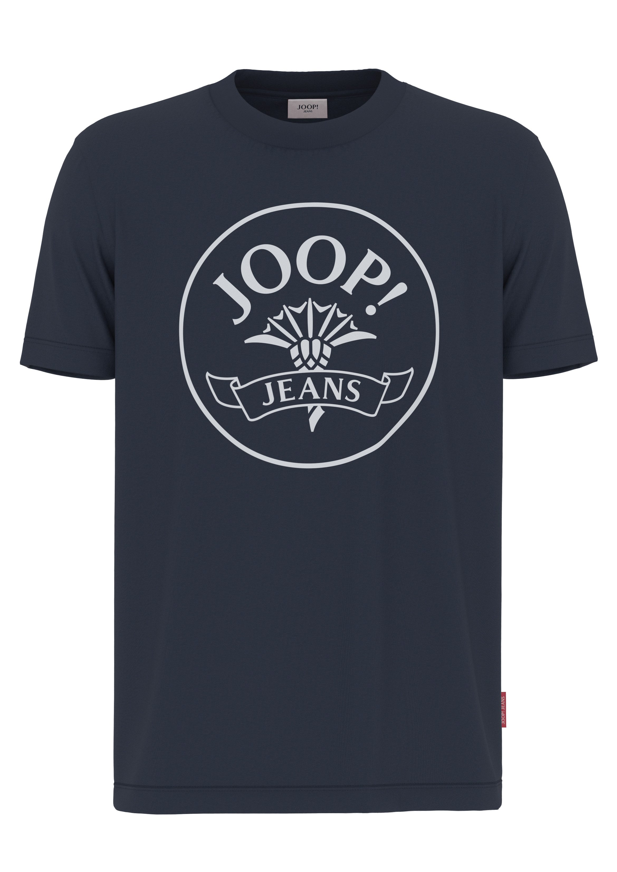 Joop Jeans Kurzarmshirt, Mit Logoprint in Kontrastfarbe günstig online kaufen