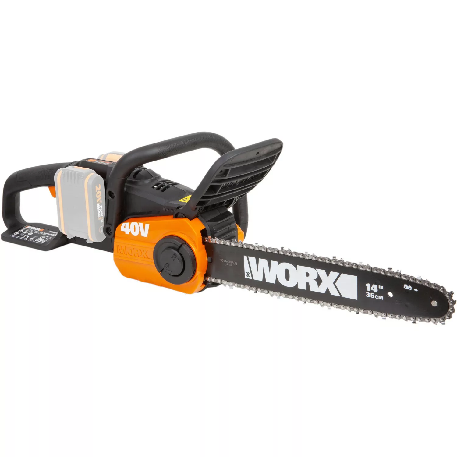 Worx Akku-Kettensäge WG384E.9 40 V (2 x 20 V) Solo günstig online kaufen