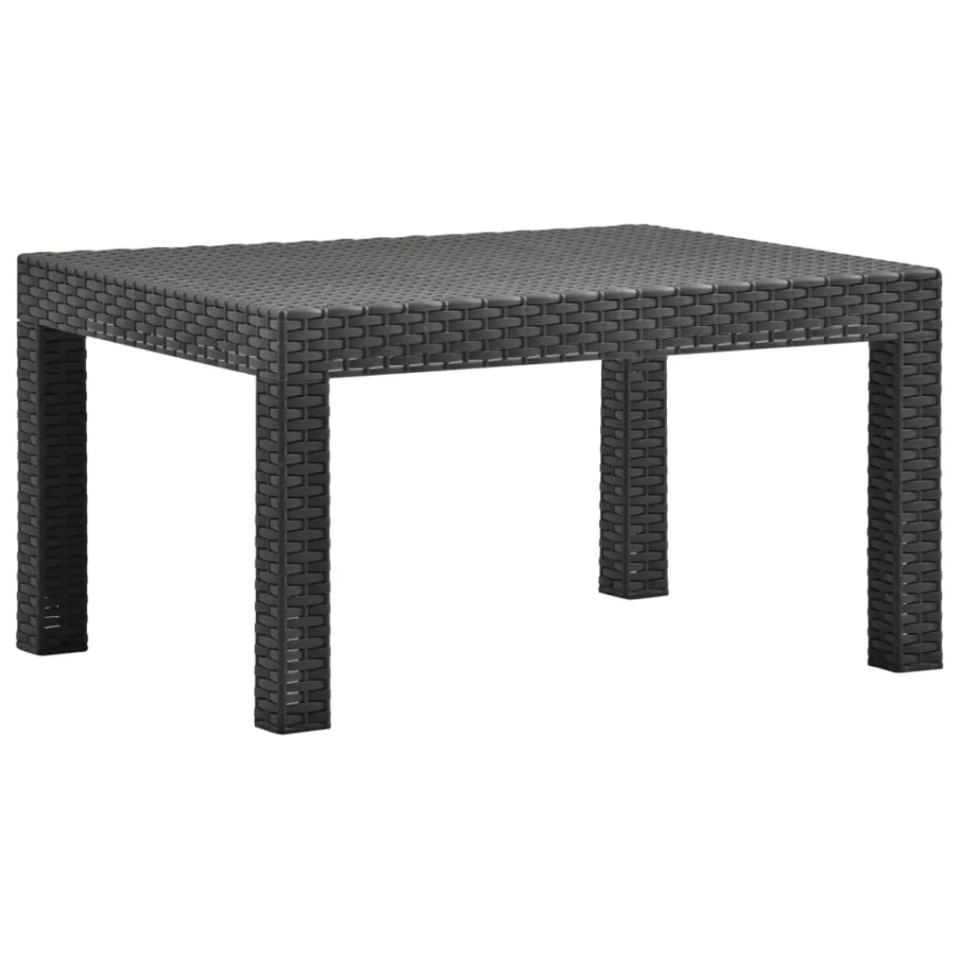 Vidaxl Gartentisch Anthrazit 58x58x41 Cm Pp Rattan günstig online kaufen