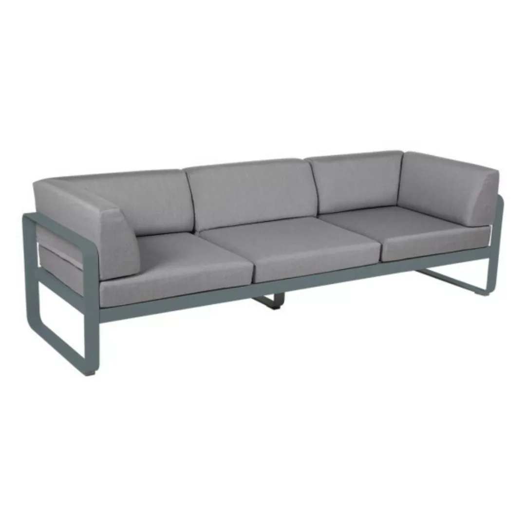 Bellevie 3-Sitzer Club Sofa Outdoor 26 Gewittergrau 79 Flanellgrau günstig online kaufen