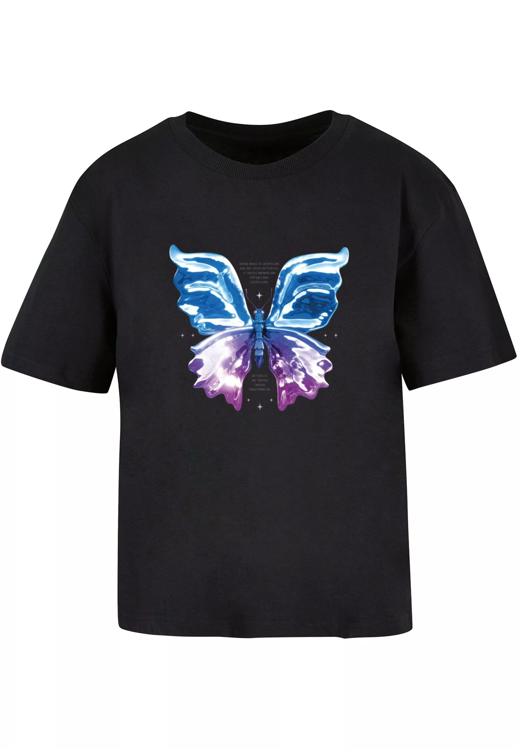 Mister Tee Ladies T-Shirt Chromed Butterfly Tee günstig online kaufen