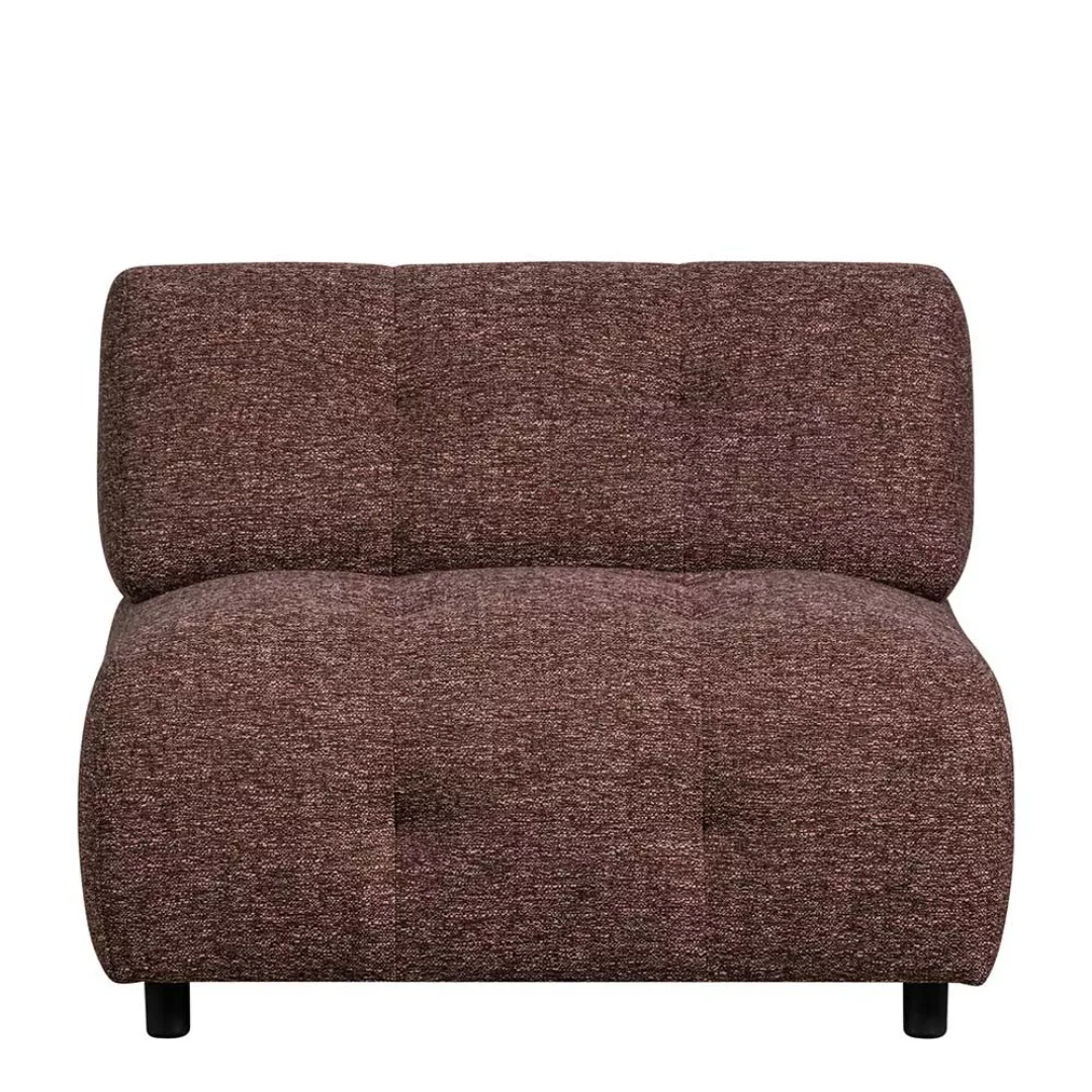 Modernes Modulsofa Element in Mauve grob meliert Einsitzer günstig online kaufen