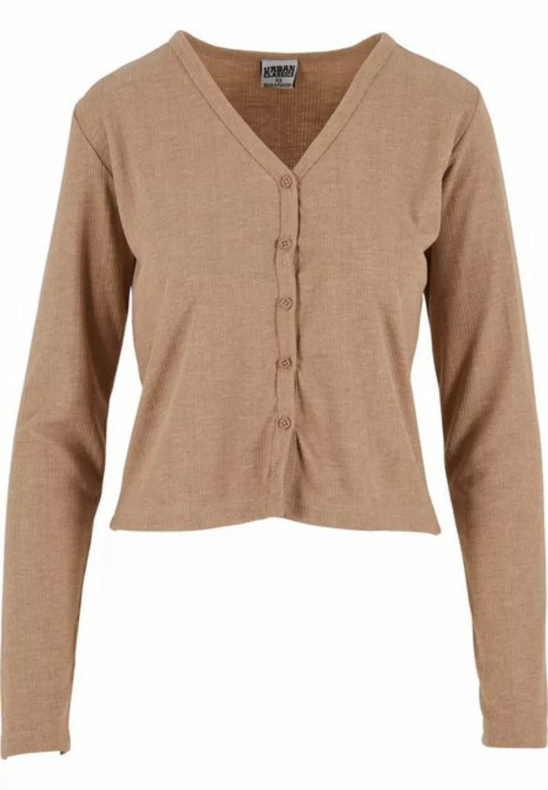 URBAN CLASSICS Strickjacke "Urban Classics Ladies Rib Cardigan" günstig online kaufen