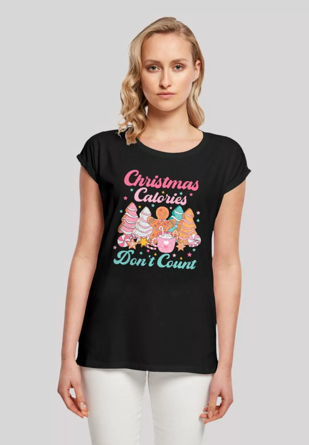 F4NT4STIC T-Shirt Weihnachten Dont Count Candy Premium Qualität, Weihnachts günstig online kaufen