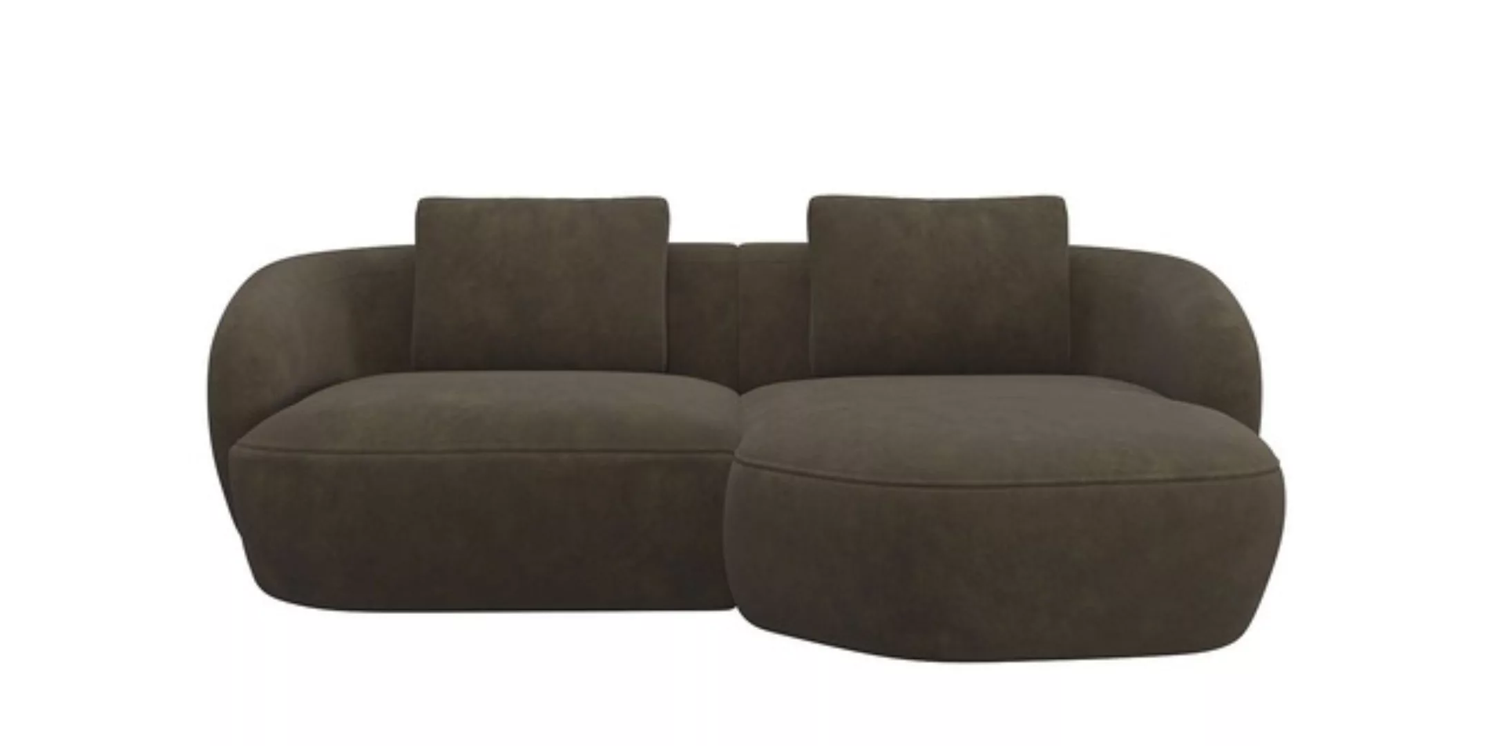 FLEXLUX Wohnlandschaft »Torino, rund, L-Form, Sofa-Ecke mit Recamiere, Long günstig online kaufen