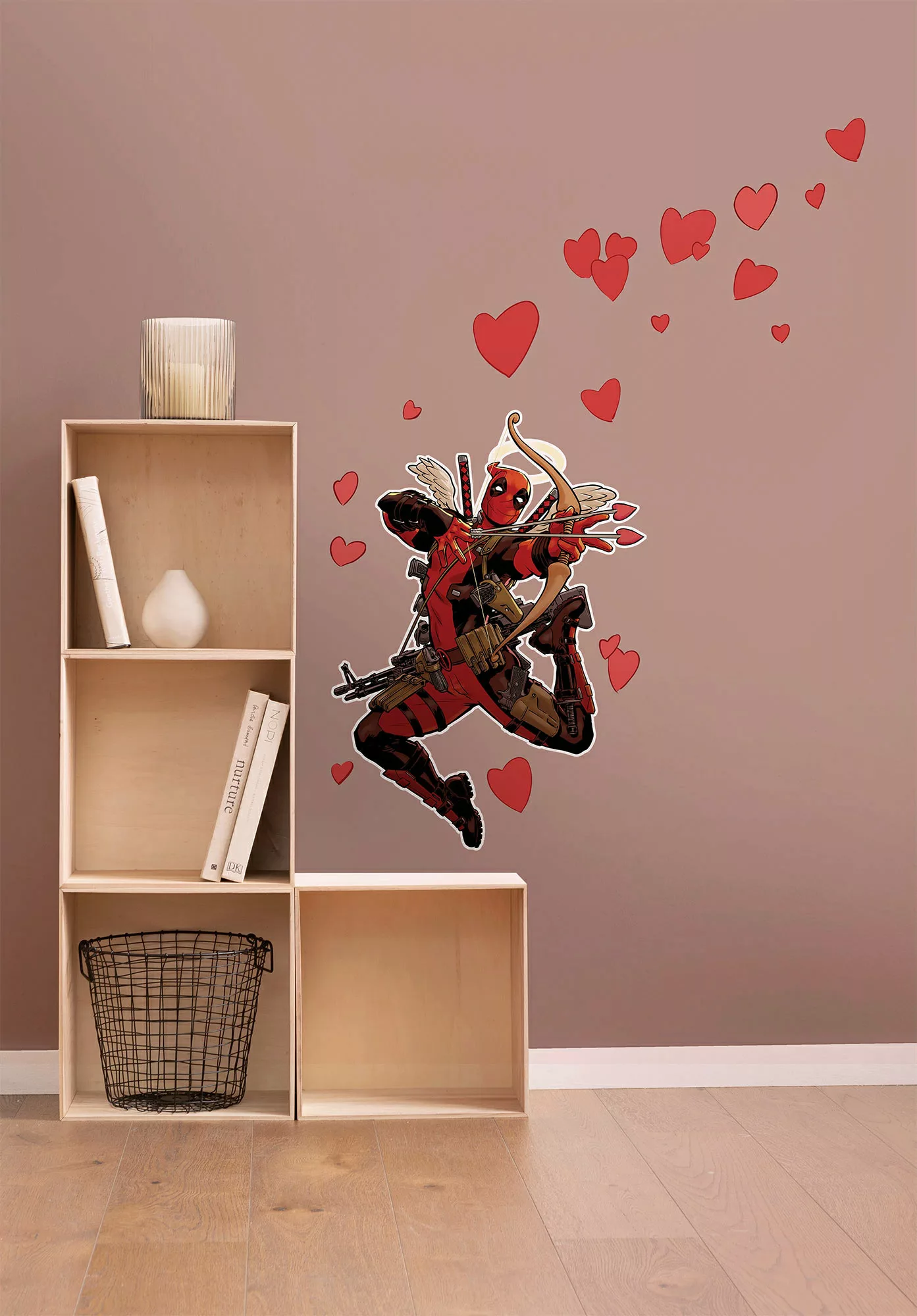 KOMAR Wandtattoo - Deadpool Lovepool  - Größe 50 x 70 cm mehrfarbig Gr. one günstig online kaufen