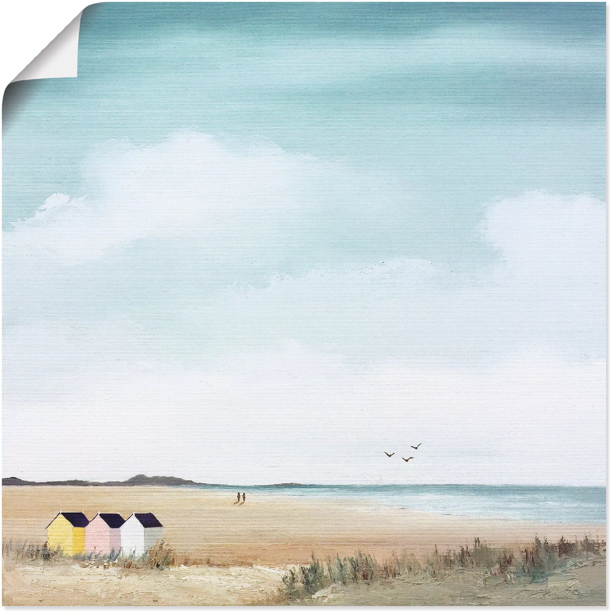 Artland Wandbild "Sonniger Morgen III", Strand, (1 St.), als Leinwandbild, günstig online kaufen