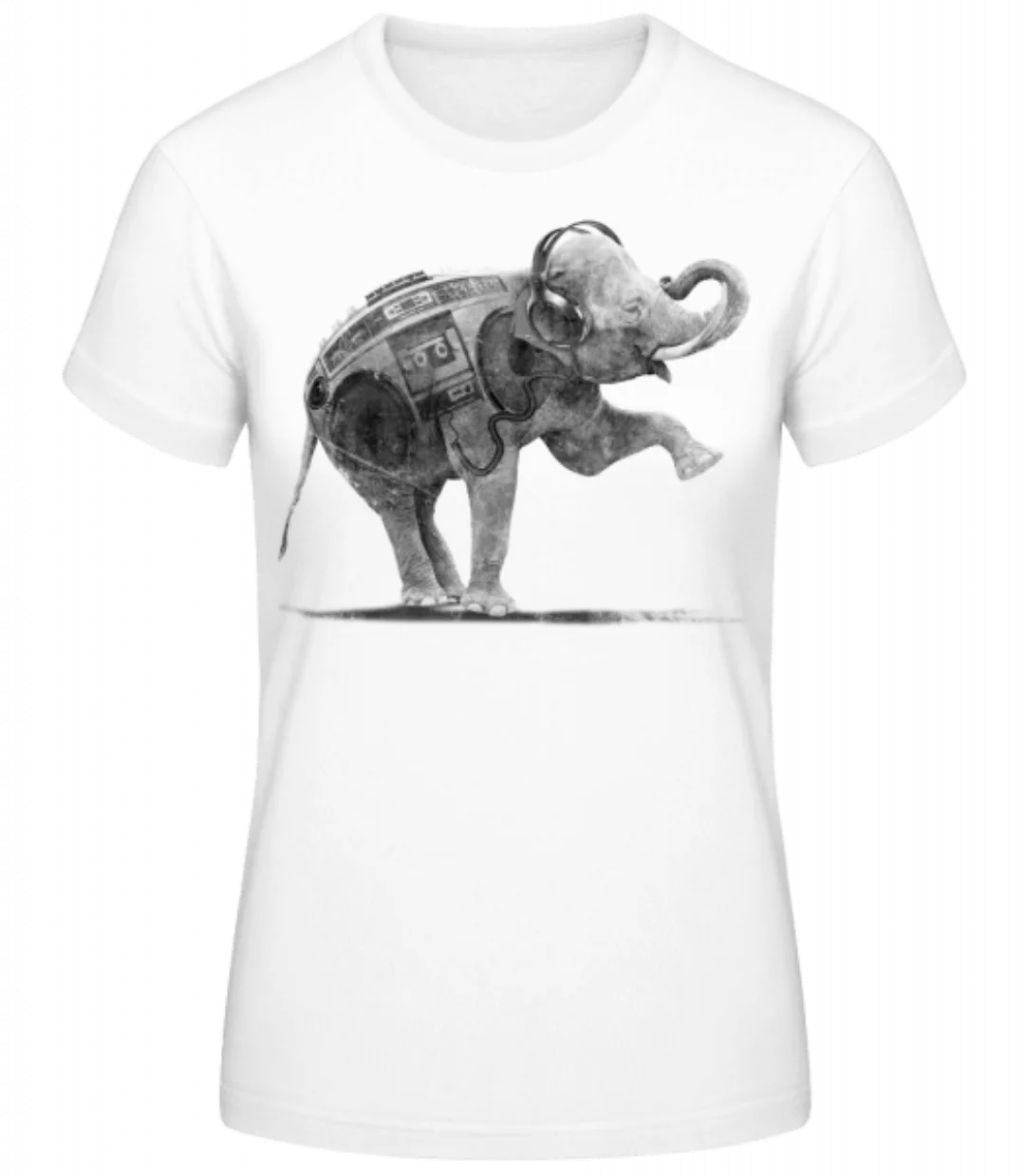 Ghettoblaster Elefant · Frauen Basic T-Shirt günstig online kaufen