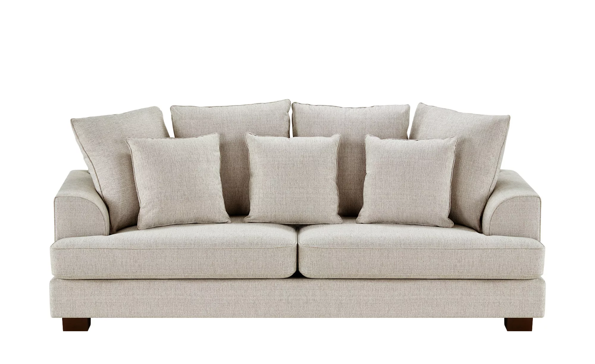 SOHO Sofa  Franka - beige - 231 cm - 87 cm - 103 cm - Polstermöbel > Sofas günstig online kaufen