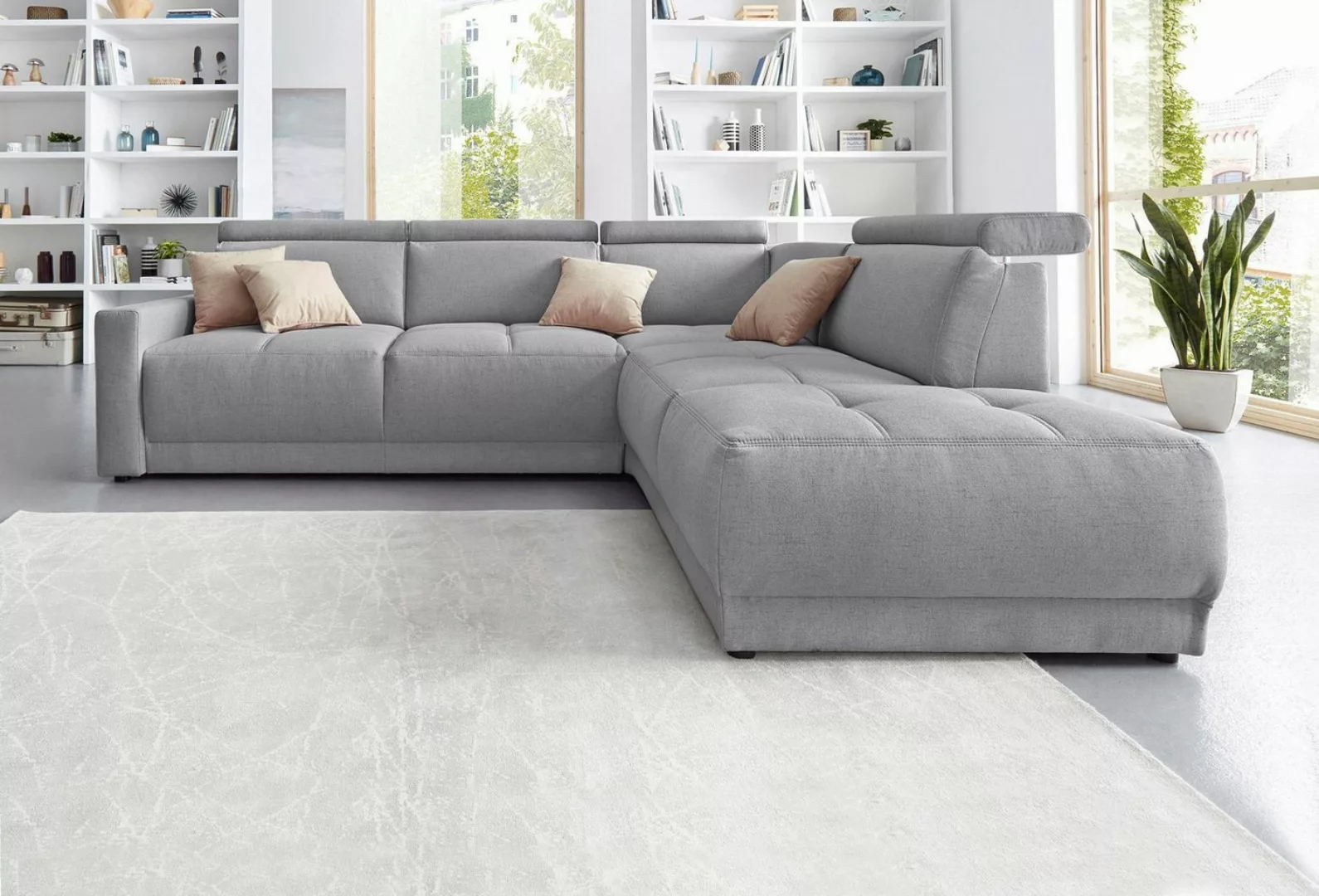 DOMO collection Ecksofa »Ava L-Form«, mit Ottomane, Federkern wahlweise mit günstig online kaufen