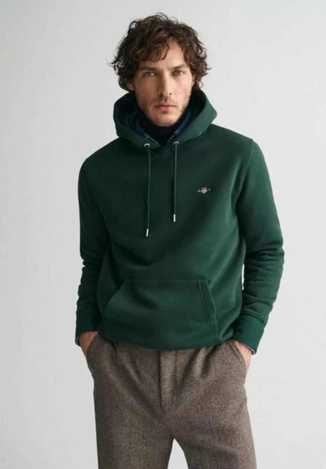 Gant Hoodie "REG SHIELD HOODIE", mit Logostickerei auf der Brust günstig online kaufen