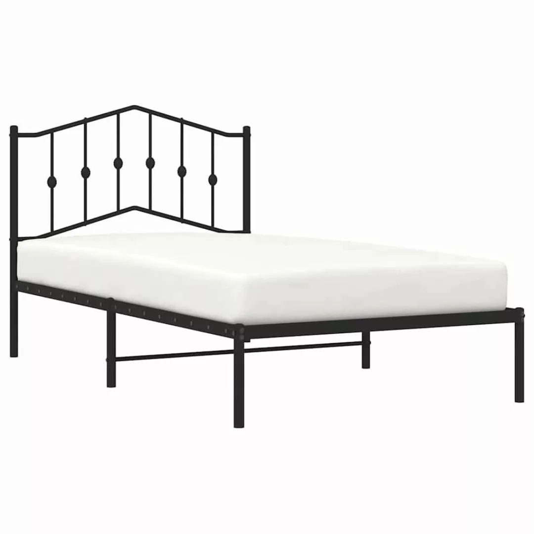 vidaXL Bett Bettgestell mit Kopfteil Metall günstig online kaufen