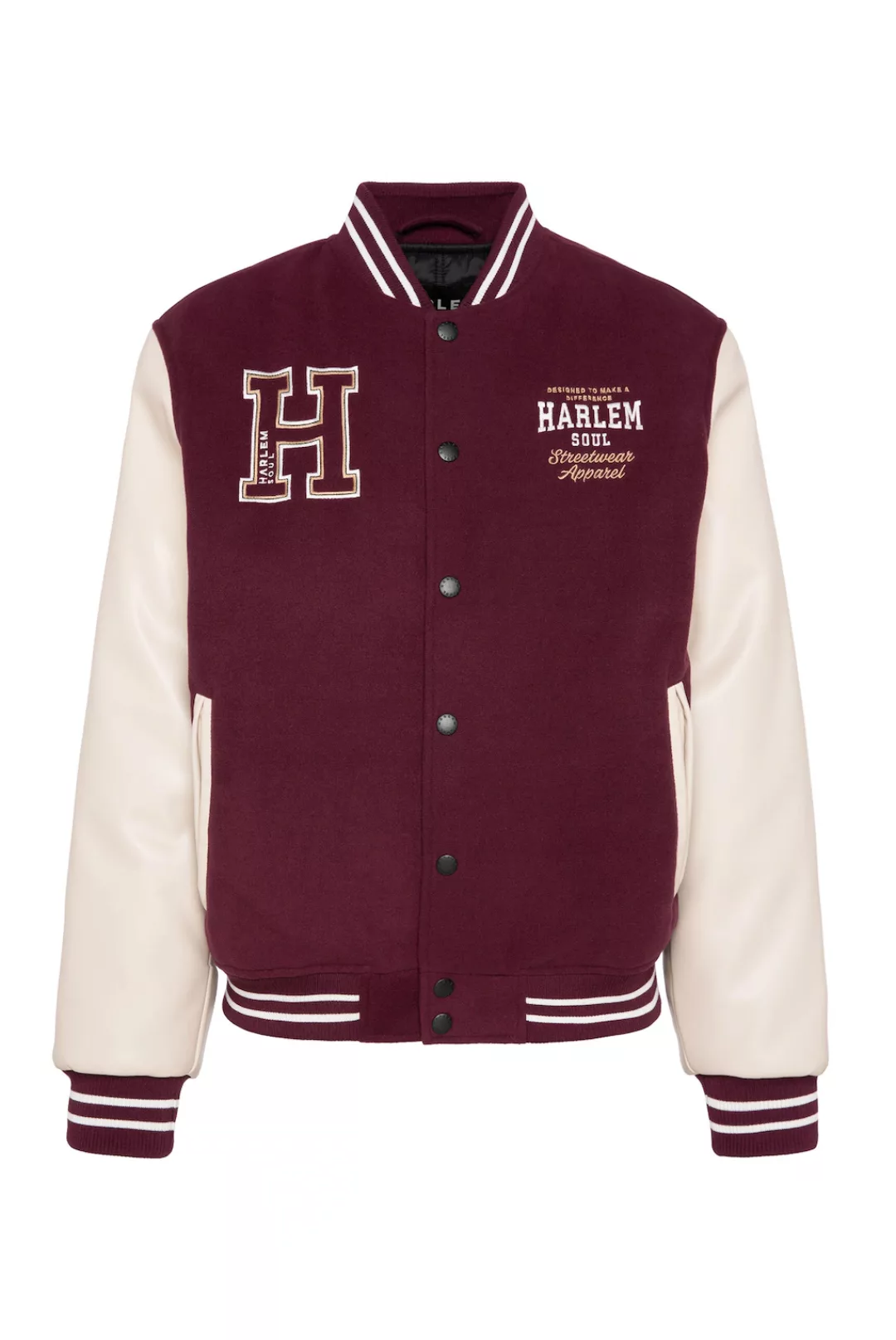 Harlem Soul Collegejacke, ohne Kapuze, mit Stickerei günstig online kaufen