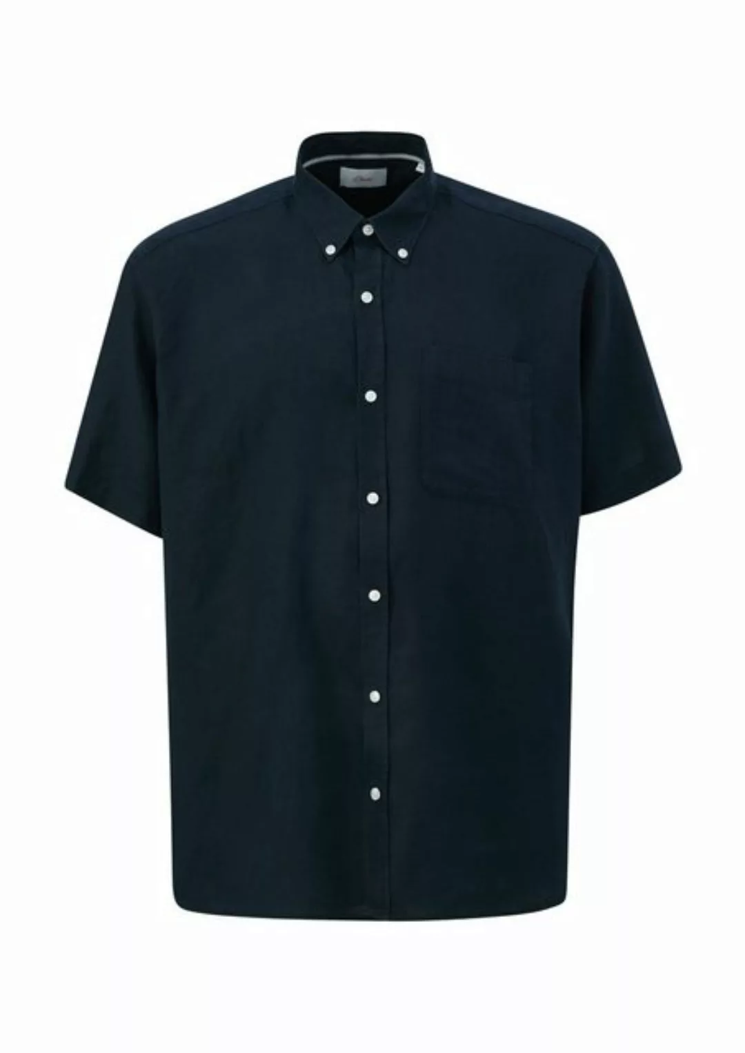 s.Oliver Kurzarmhemd Hemd aus Leinen Garment Dye günstig online kaufen