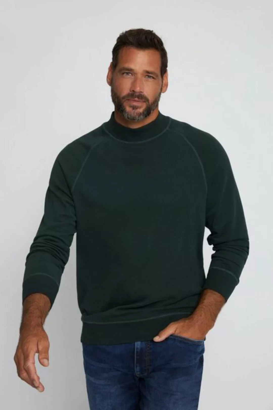 JP1880 Sweatshirt Sweatshirt Homewear Stehkragen Raglan-Langarm günstig online kaufen