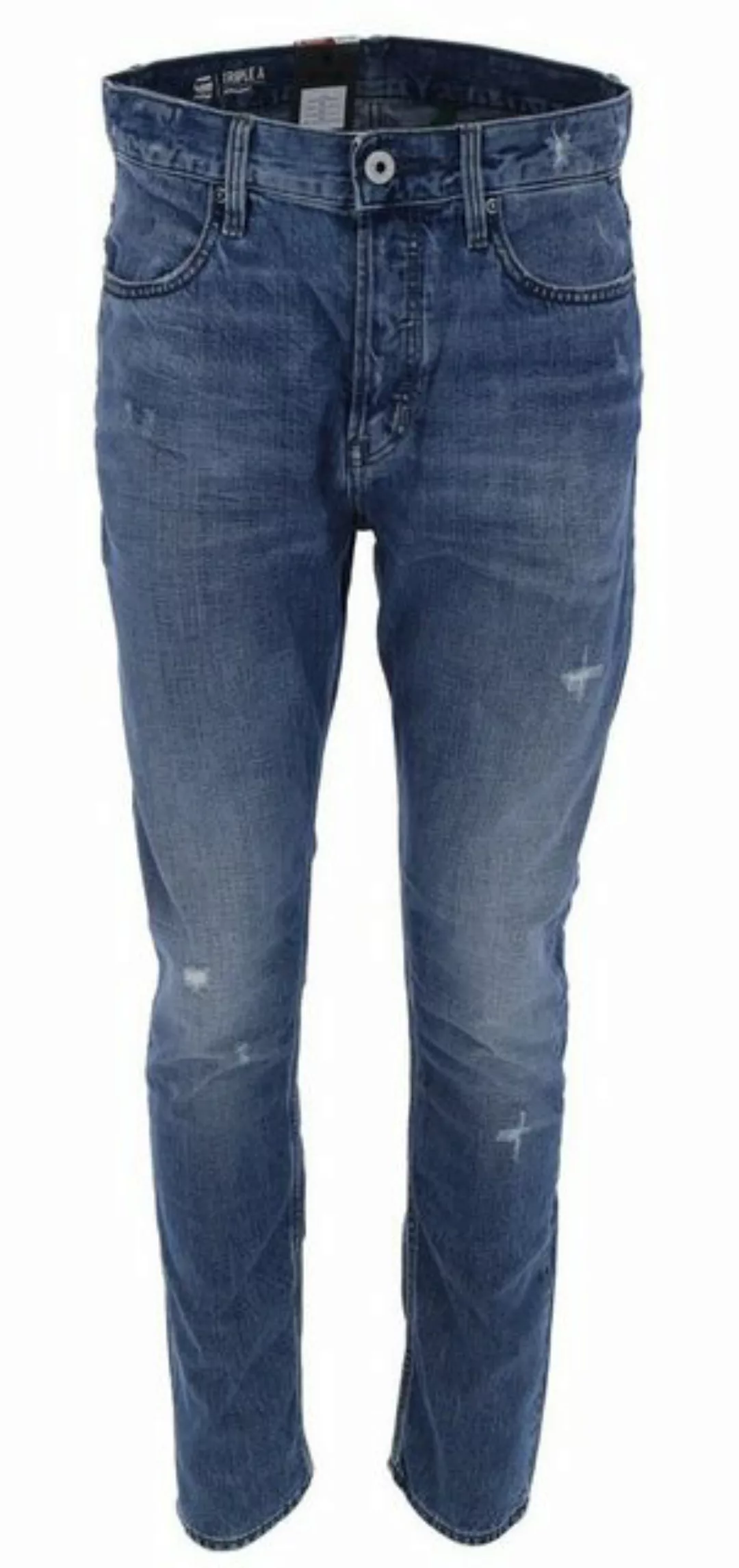 G-Star RAW 5-Pocket-Hose Triple A Straight faded hague blue destroyed (1-tl günstig online kaufen