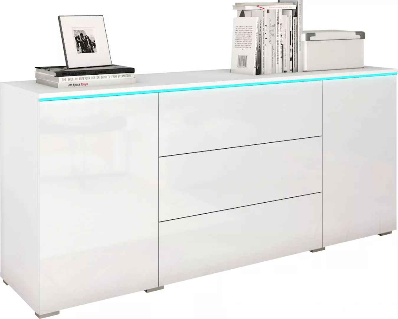 INOSIGN Sideboard "VERA", moderne grifflose Kommode Breite 150 cm, Einlegeb günstig online kaufen