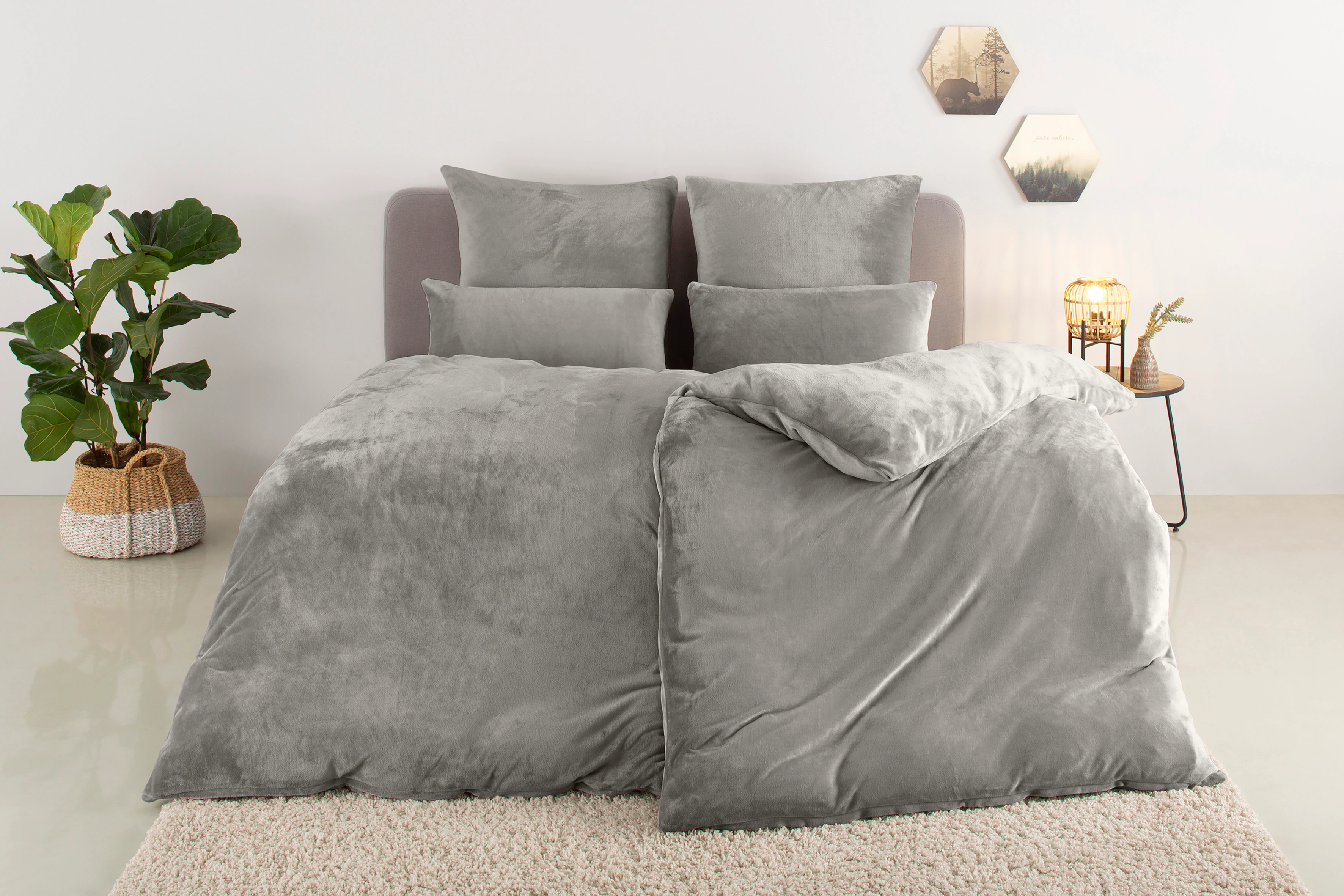 my home Bettwäsche »Desner3«, Bettwäsche mit Reißverschluss, Cashmere-Touch günstig online kaufen