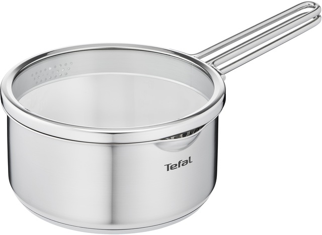 Tefal Kasserolle »Nordica, kleiner Topf Induktion 16 cm«, Edelstahl, (1 tlg günstig online kaufen