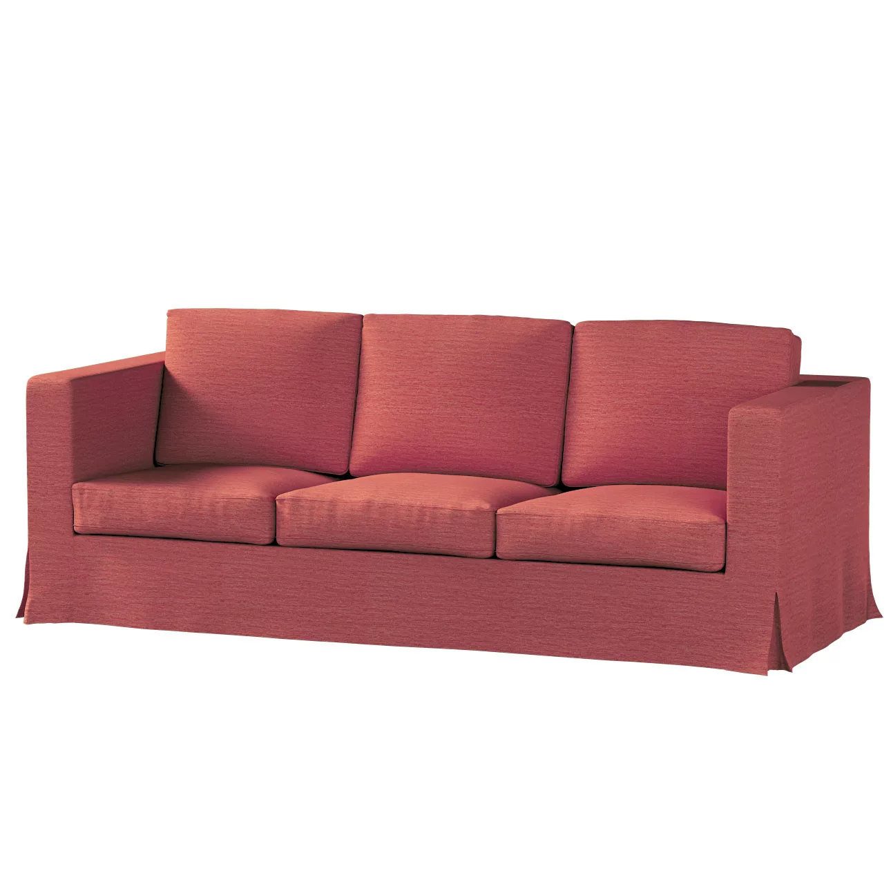 Bezug für Karlanda 3-Sitzer Sofa nicht ausklappbar, lang, ziegelrot, Bezug günstig online kaufen