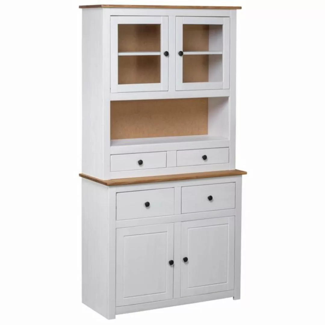 vidaXL Fächerschrank Highboard Weiß 93x40,5x180 cm Kiefernholz Panama (1-St günstig online kaufen