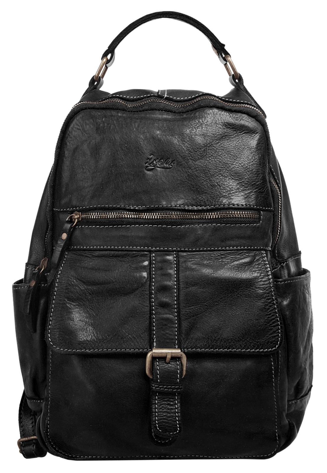 X-Zone Laptoprucksack, echt Leder, Made in Italy günstig online kaufen