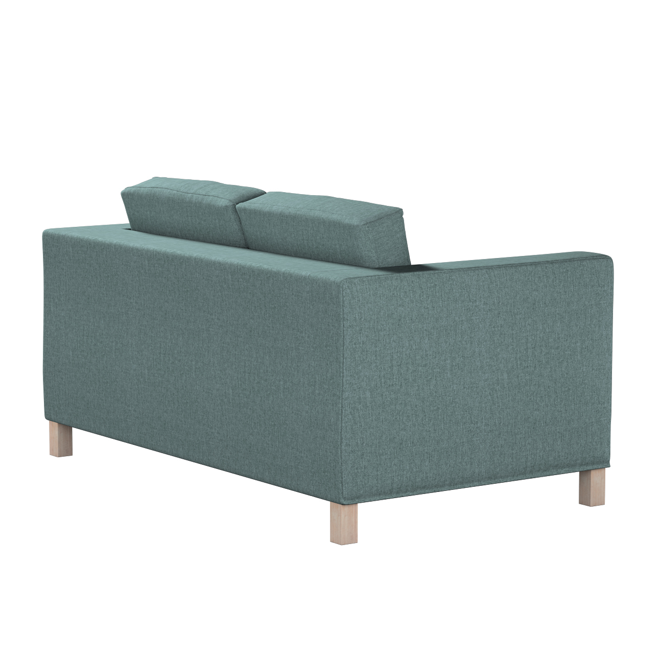 Bezug für Karlanda 2-Sitzer Sofa nicht ausklappbar, kurz, grau- blau, 60cm günstig online kaufen
