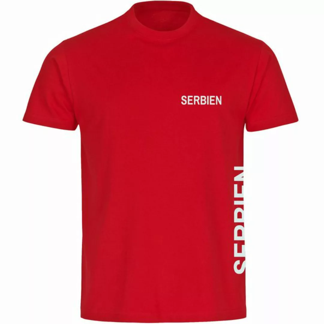 multifanshop T-Shirt Herren Serbien - Brust & Seite - Männer günstig online kaufen