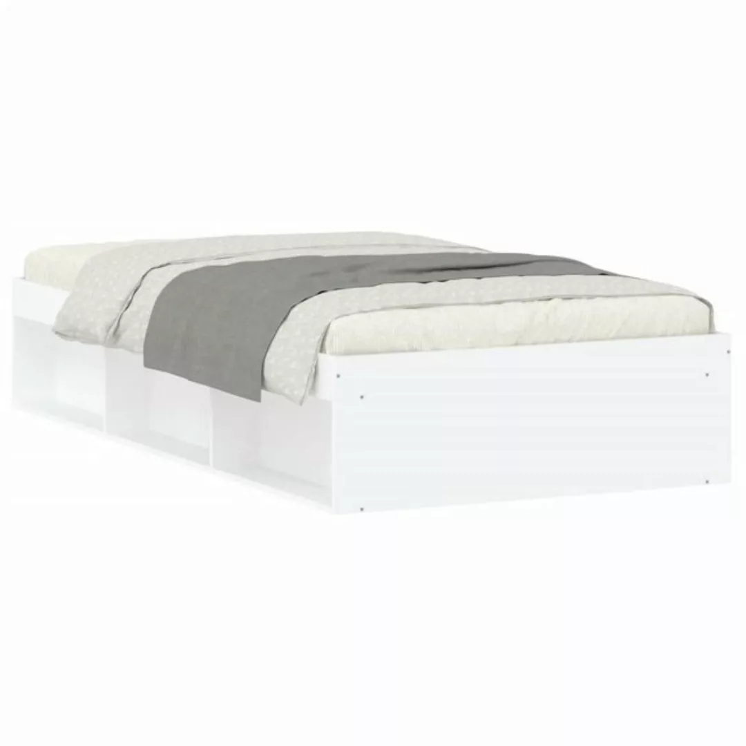 furnicato Bett Bettgestelll Weiß 100x200 cm günstig online kaufen
