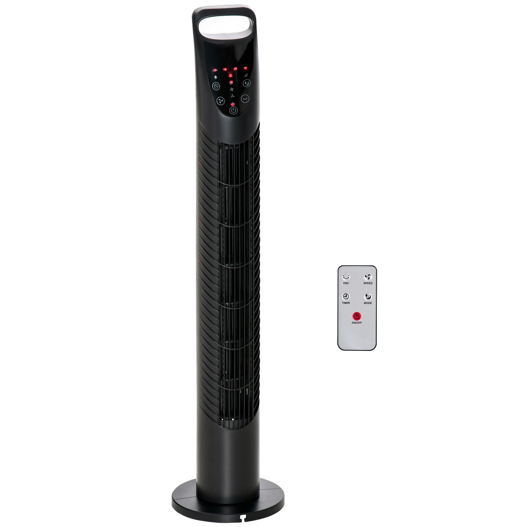 HOMCOM Turmventilator Turnmventilator mit 3 Belüftungsstufen, günstig online kaufen