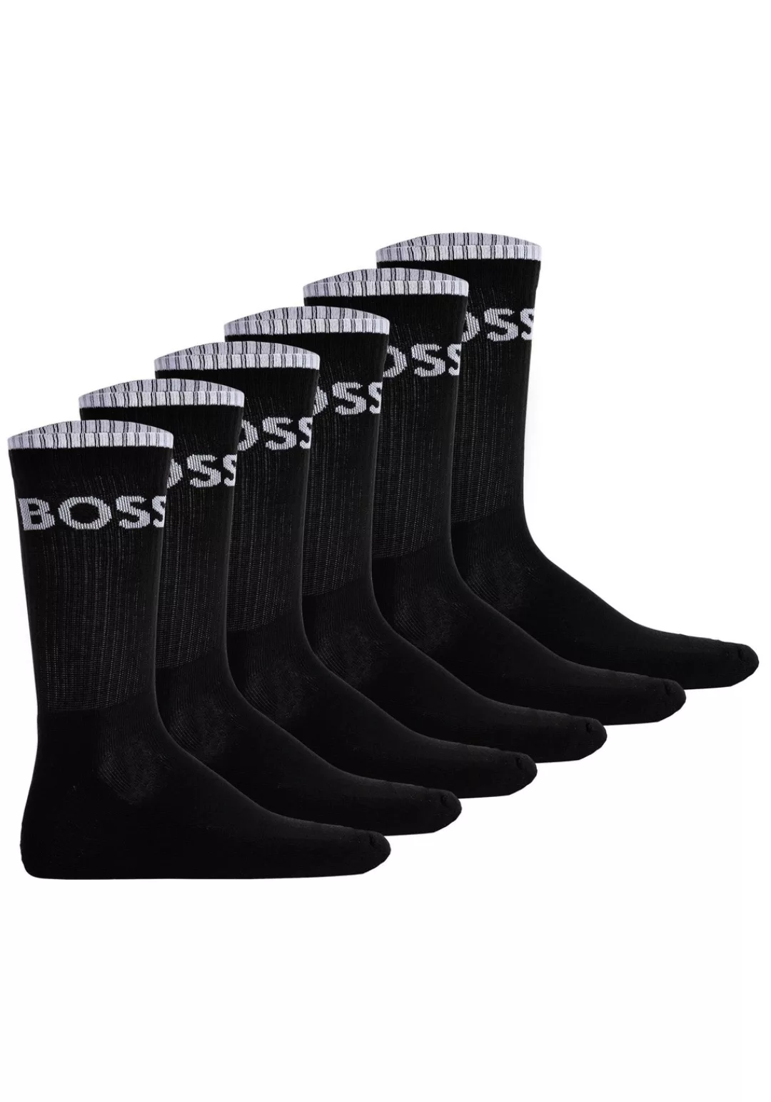 BOSS Businesssocken "6P QS Stripe CC", (Packung, 6 Paar, 6er), mit BOSS Sch günstig online kaufen