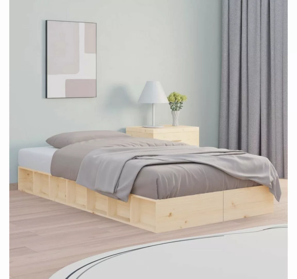 furnicato Bett Massivholzbett 100x200 cm günstig online kaufen