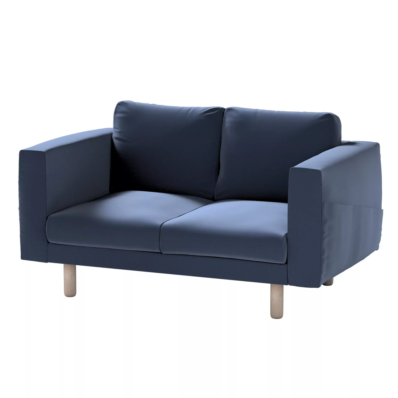 Bezug für Norsborg 2-Sitzer Sofa, dunkelblau, Norsborg 2-Sitzer Sofabezug, günstig online kaufen