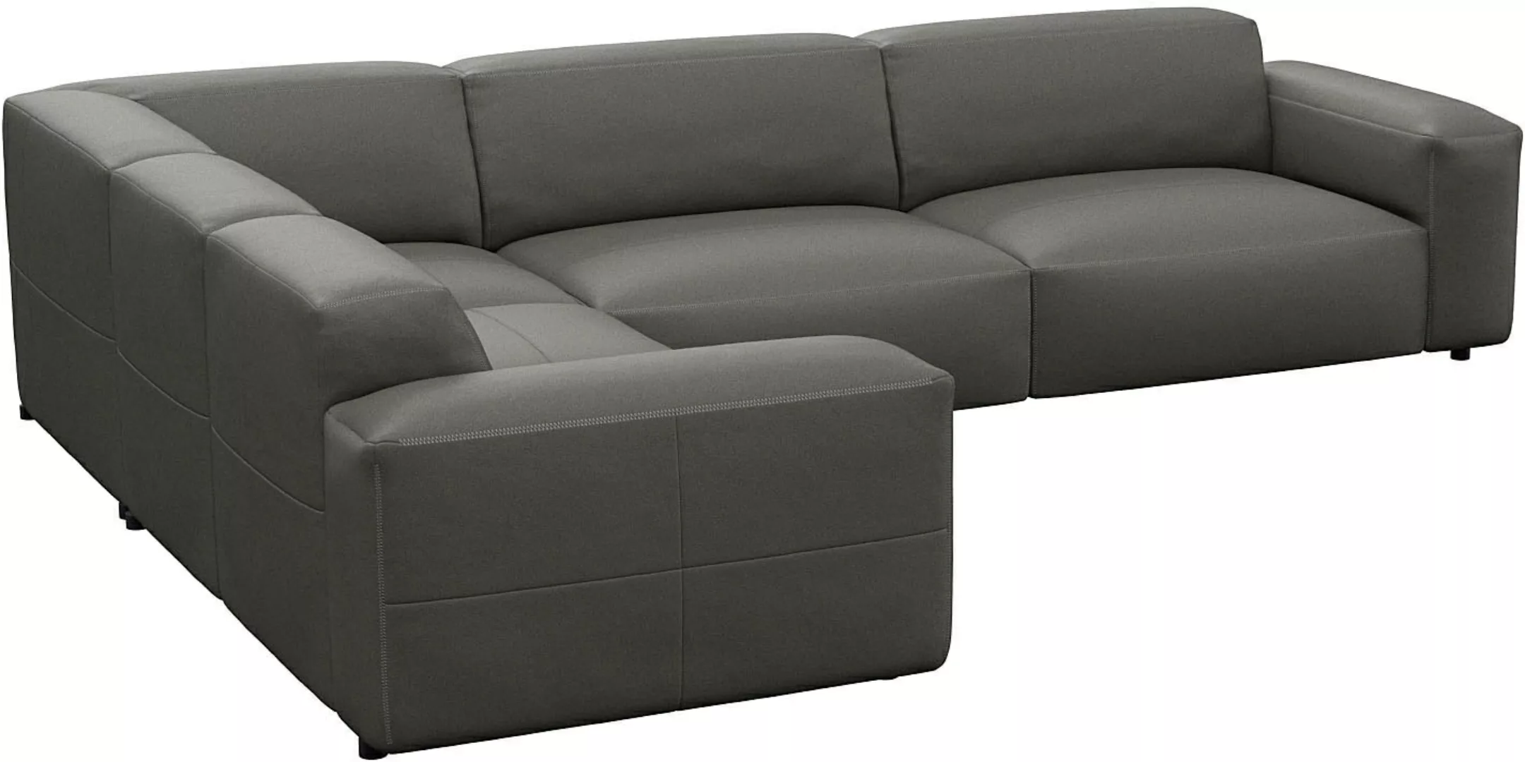 FLEXLUX Ecksofa "Lucera, super bequem durch hochwertigen Sitzaufbau mit Kal günstig online kaufen