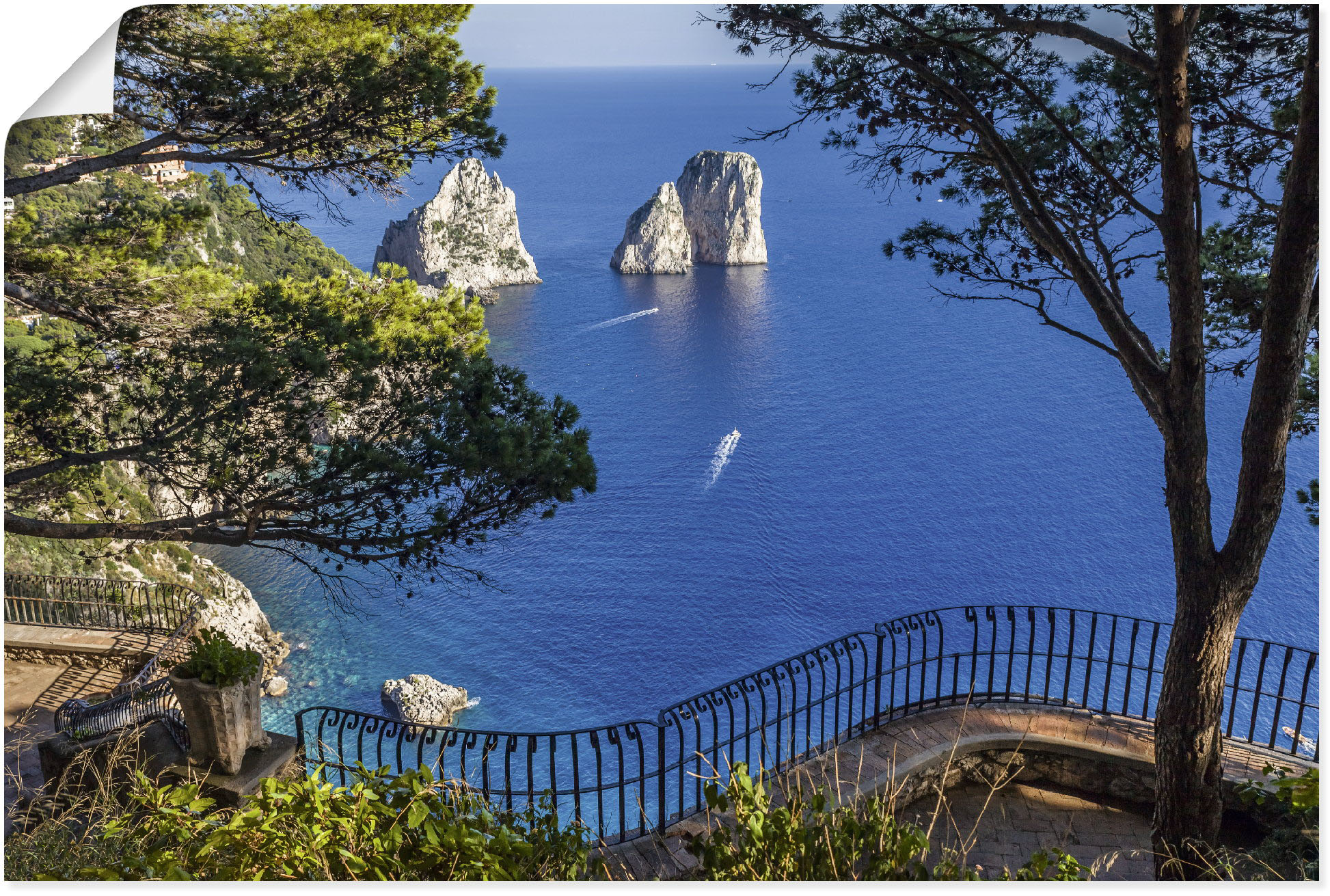 Artland Wandbild "Faraglione-Felsen auf Capri, Italien", Meer Bilder, (1 St günstig online kaufen