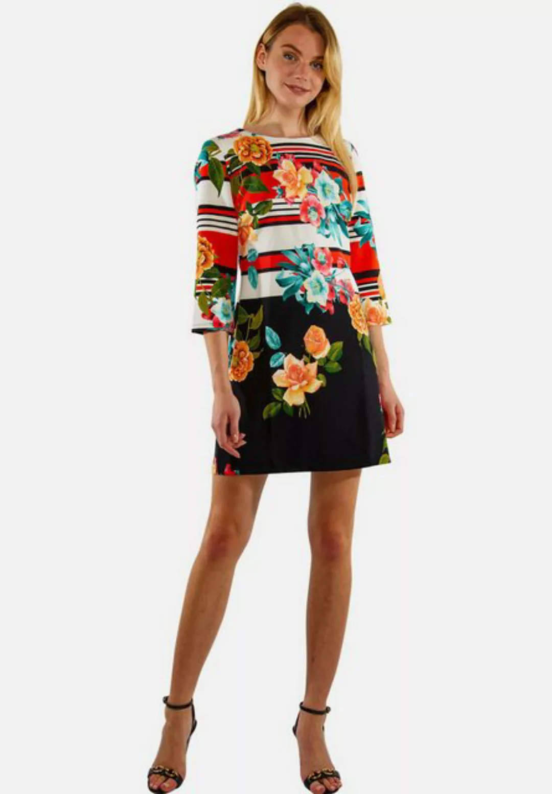 Tooche Minikleid Flowerpower Geblümtes Kleid für jede Gelegenheit günstig online kaufen