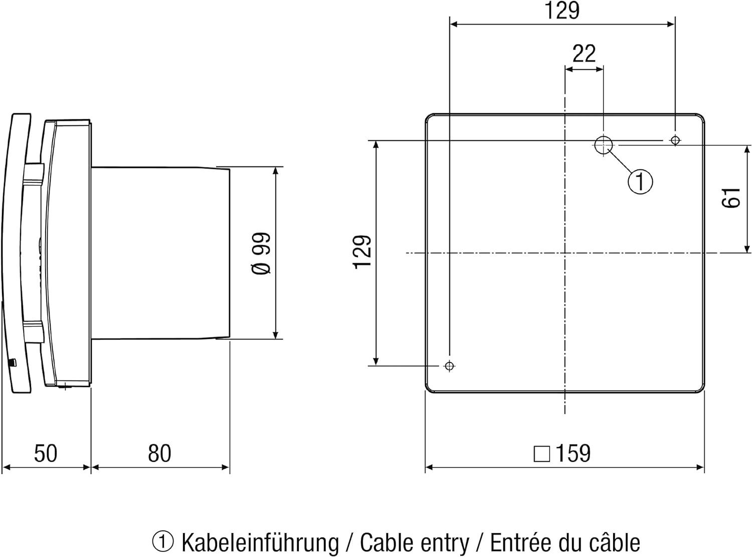 MAICO Wandventilator Maico Kleinraumventilator ECA 100 günstig online kaufen