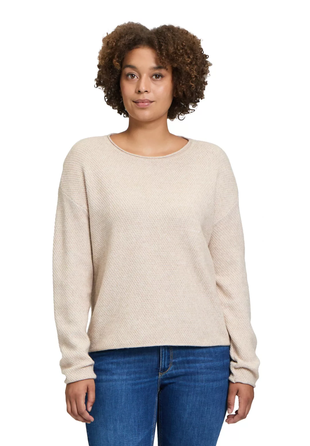 Betty&Co Strickpullover "Betty & Co Damen Strickpullover mit Rundhalsaussch günstig online kaufen
