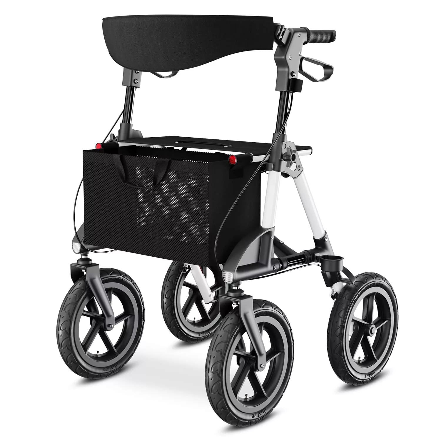 Outdoor Rollator mit Luftbereifung »Komfort«, Weiß günstig online kaufen