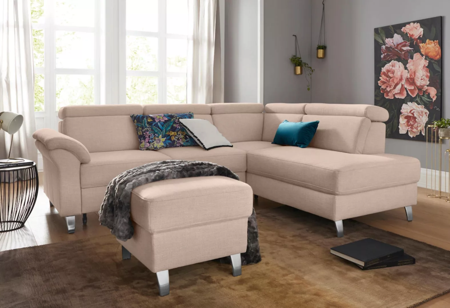 sit&more Ecksofa, inklusive Kopfteilverstellung, wahlweise mit Bettfunktion günstig online kaufen