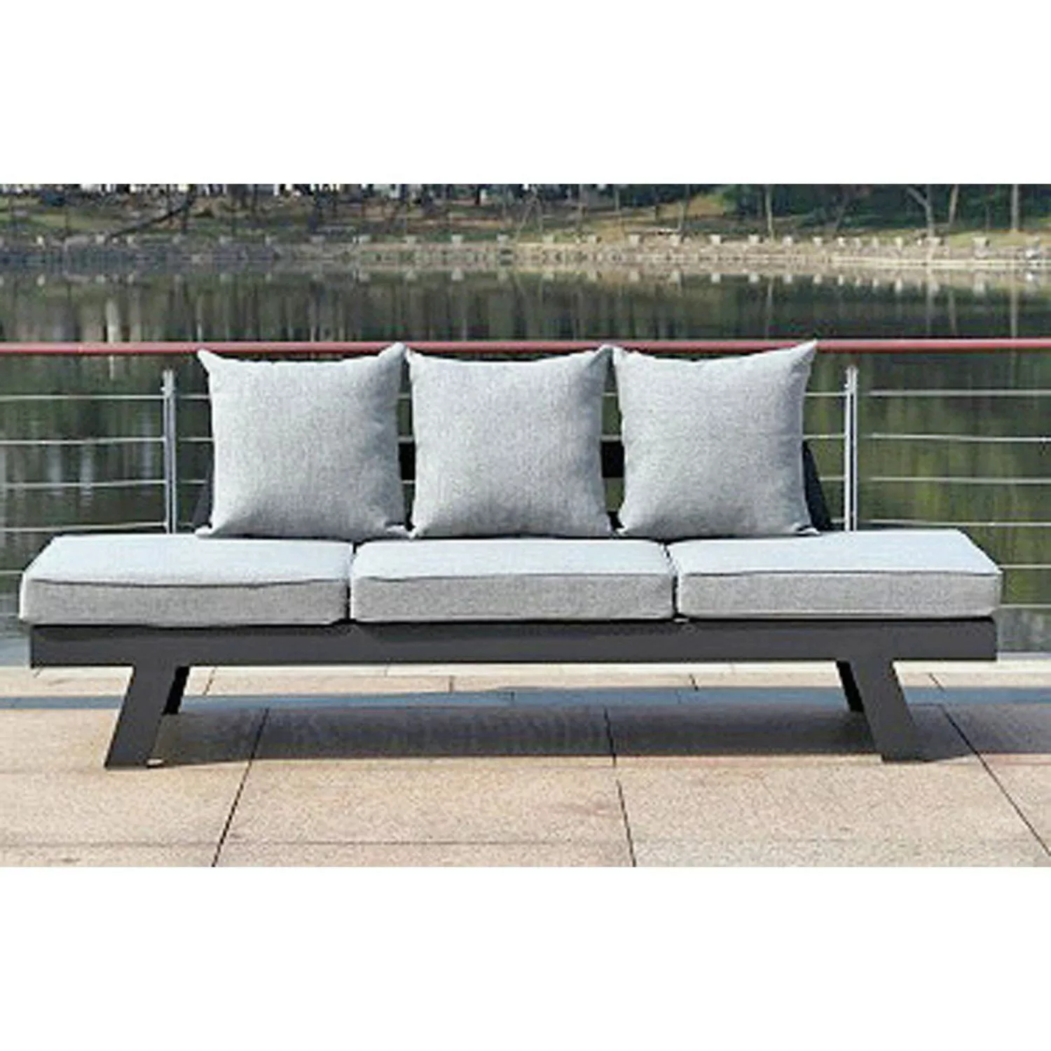 Garden Pleasure Loungesofa Donna, mit aufstellbarer Sitzfläche, für 3 Perso günstig online kaufen