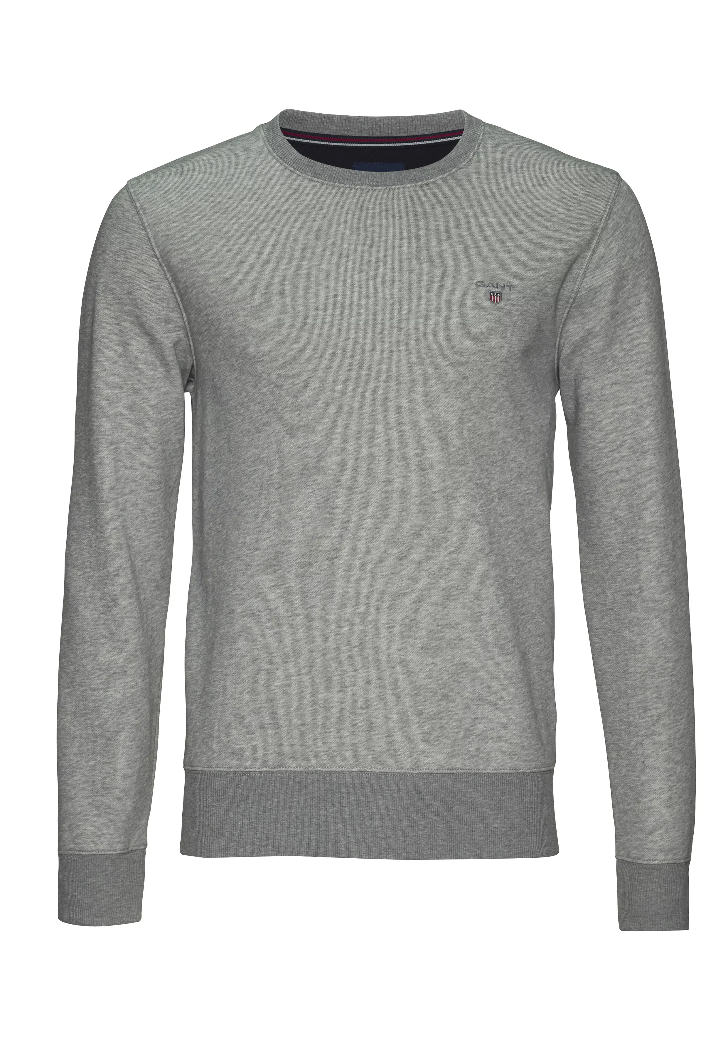 Gant Sweatshirt "ORIGINAL C-NECK SWEAT", mit Rippbündchen an Saum und Ärmel günstig online kaufen