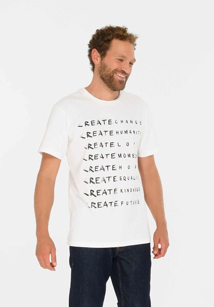 Herren Print T-shirt Create Aus Biobaumwolle günstig online kaufen