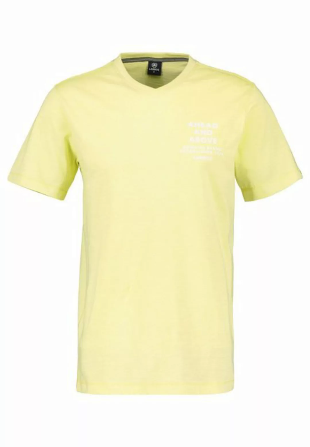 LERROS T-Shirt LERROS V-Neck-Shirt mit Brustprint günstig online kaufen