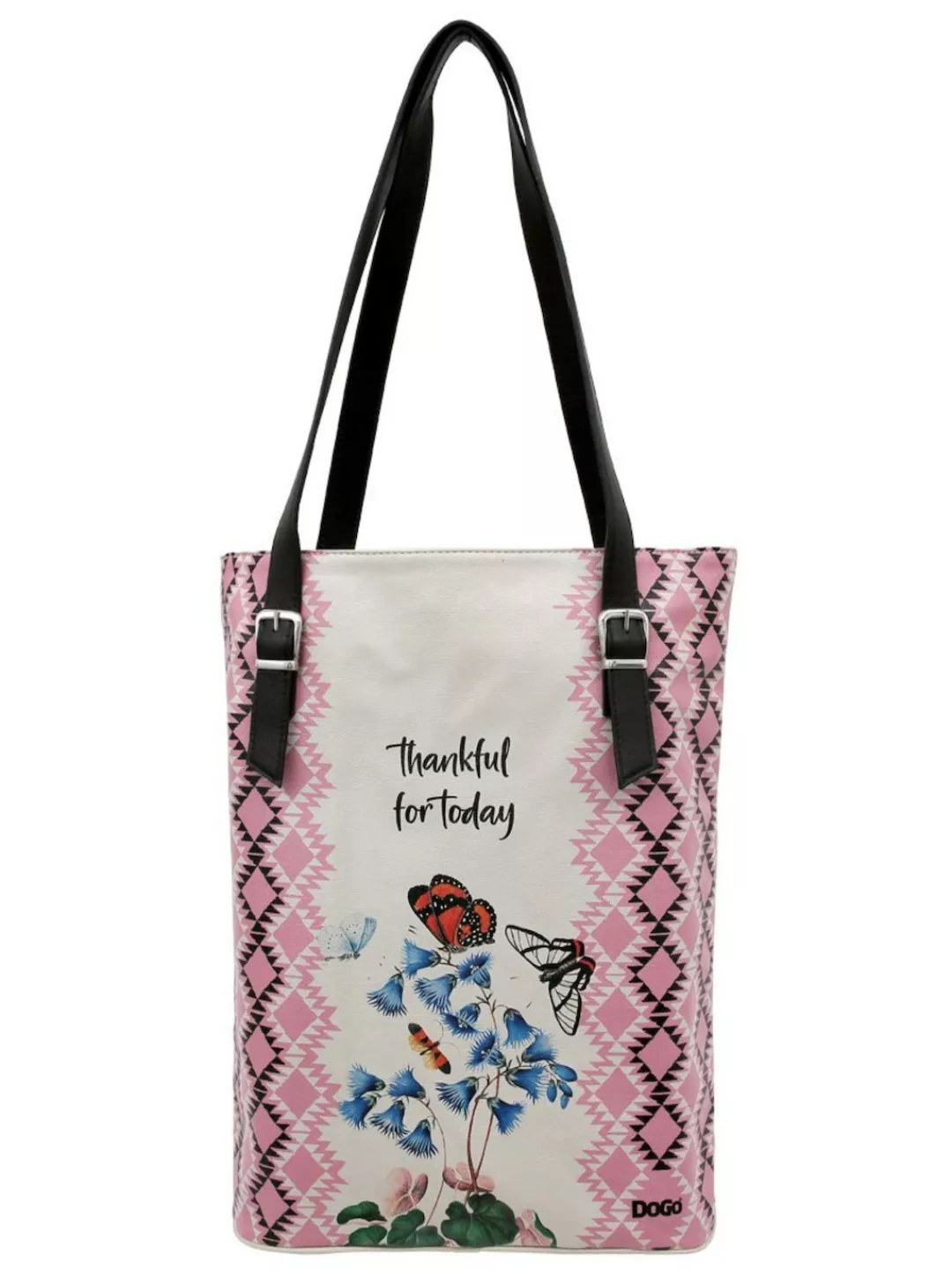 DOGO Umhängetasche "Damen Tall Bag Thankful For Today Vegan Damen Handtasch günstig online kaufen