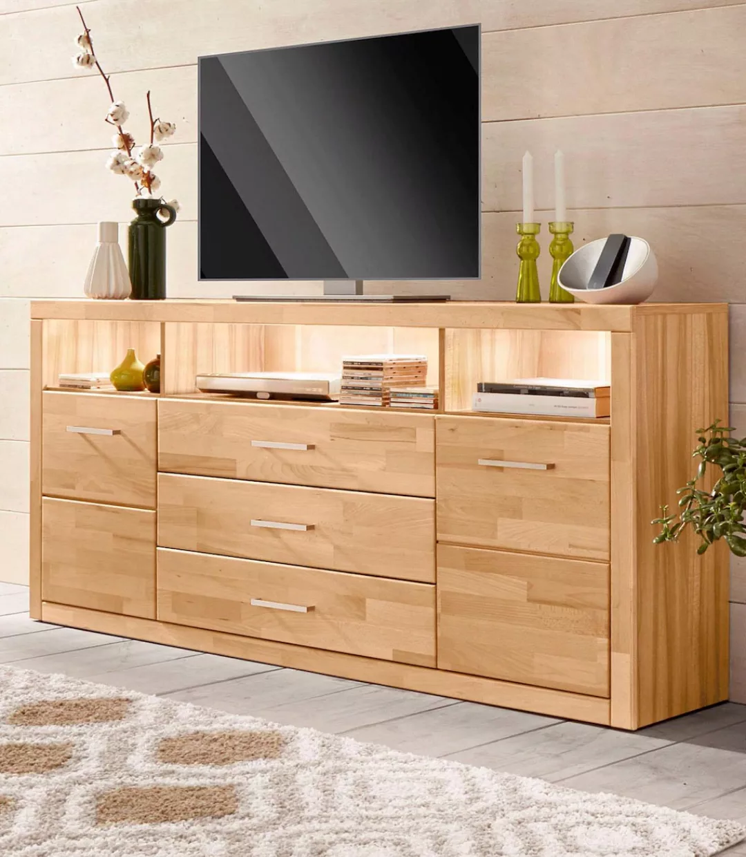 Home affaire Sideboard "Ribe", Breite 180 cm günstig online kaufen