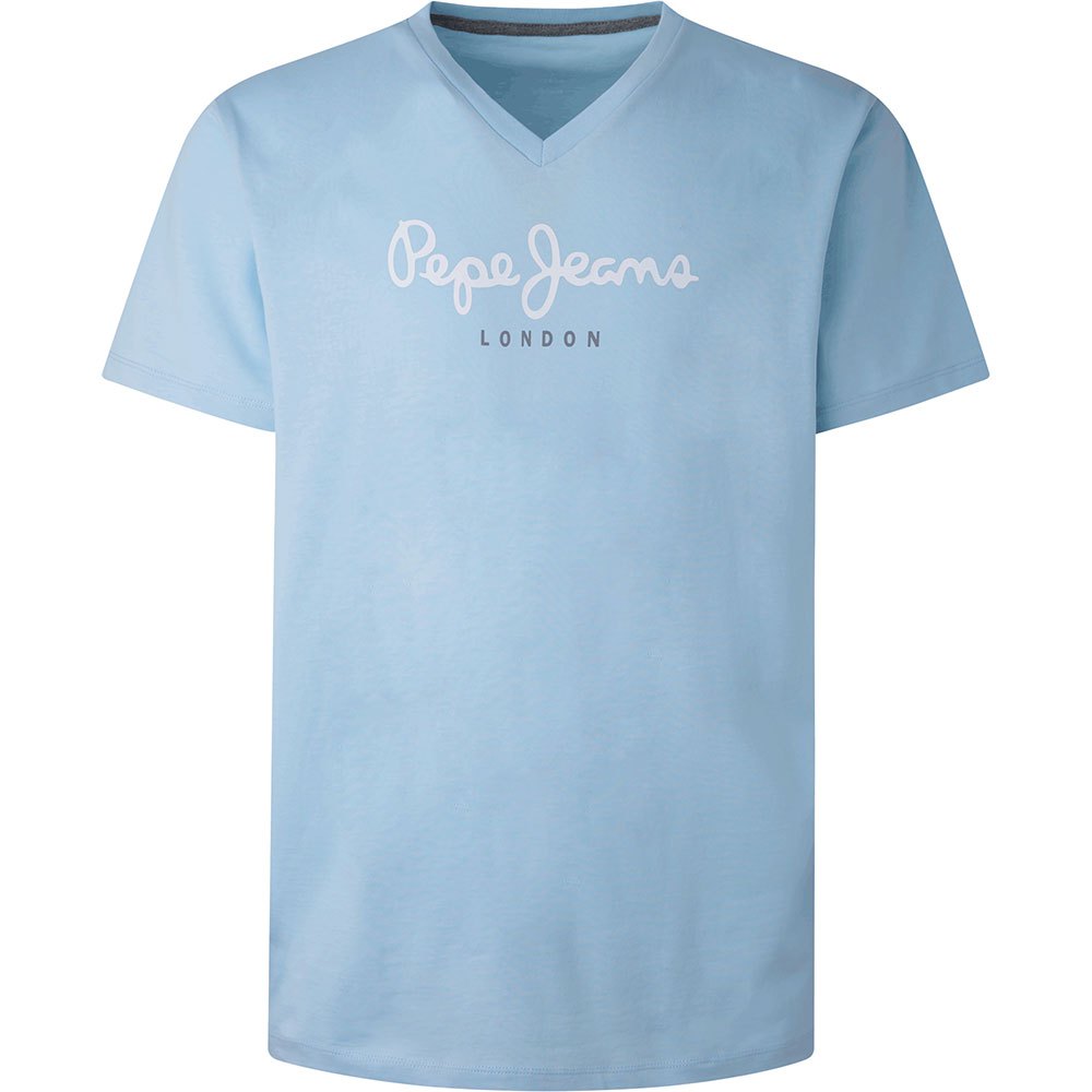 Pepe Jeans Eggo Kurzarm V-ausschnitt T-shirt XL Dazed Blue günstig online kaufen