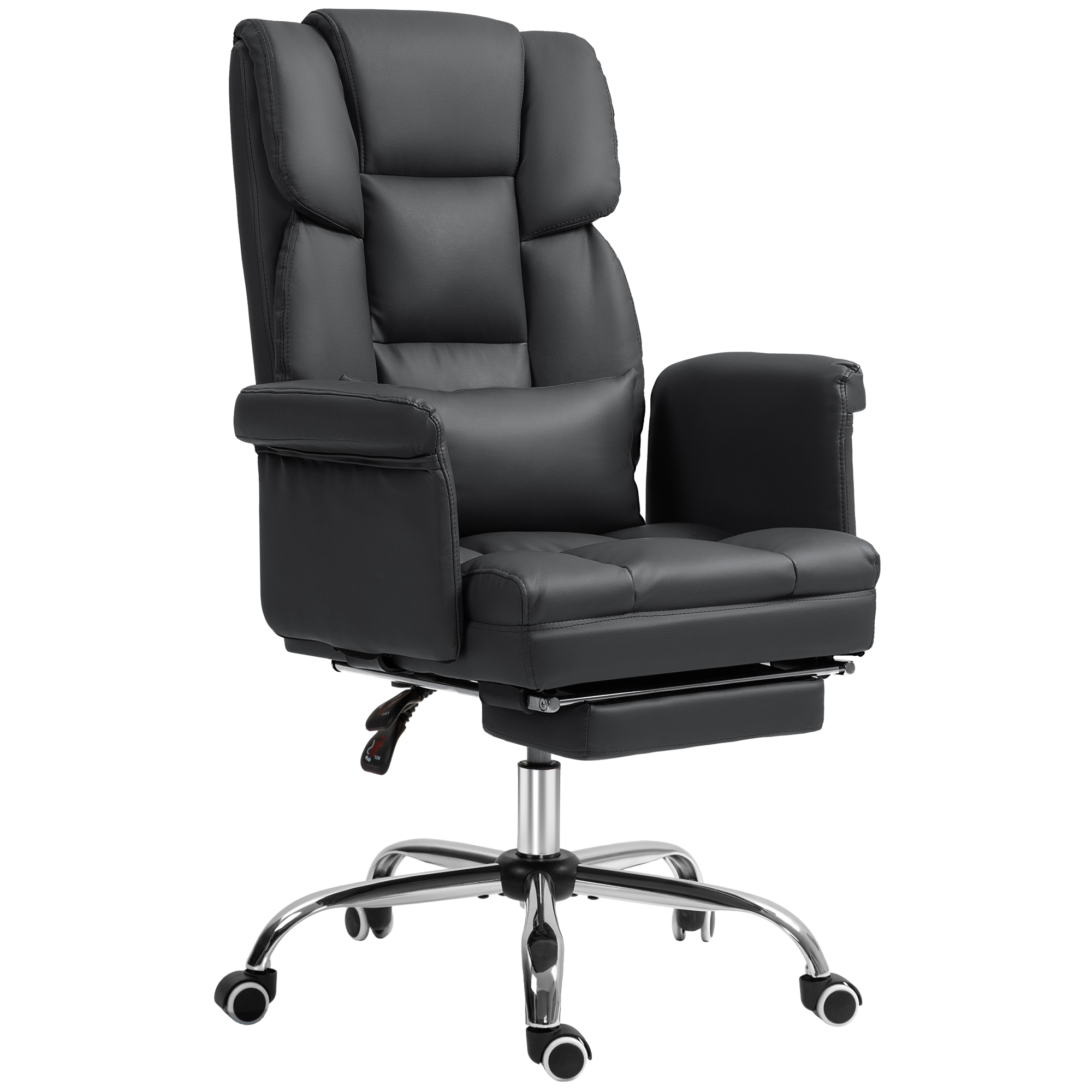 HOMCOM Bürostuhl, Ergonomisch Schreibtischstuhl mit Liegefunktion, Lendenki günstig online kaufen