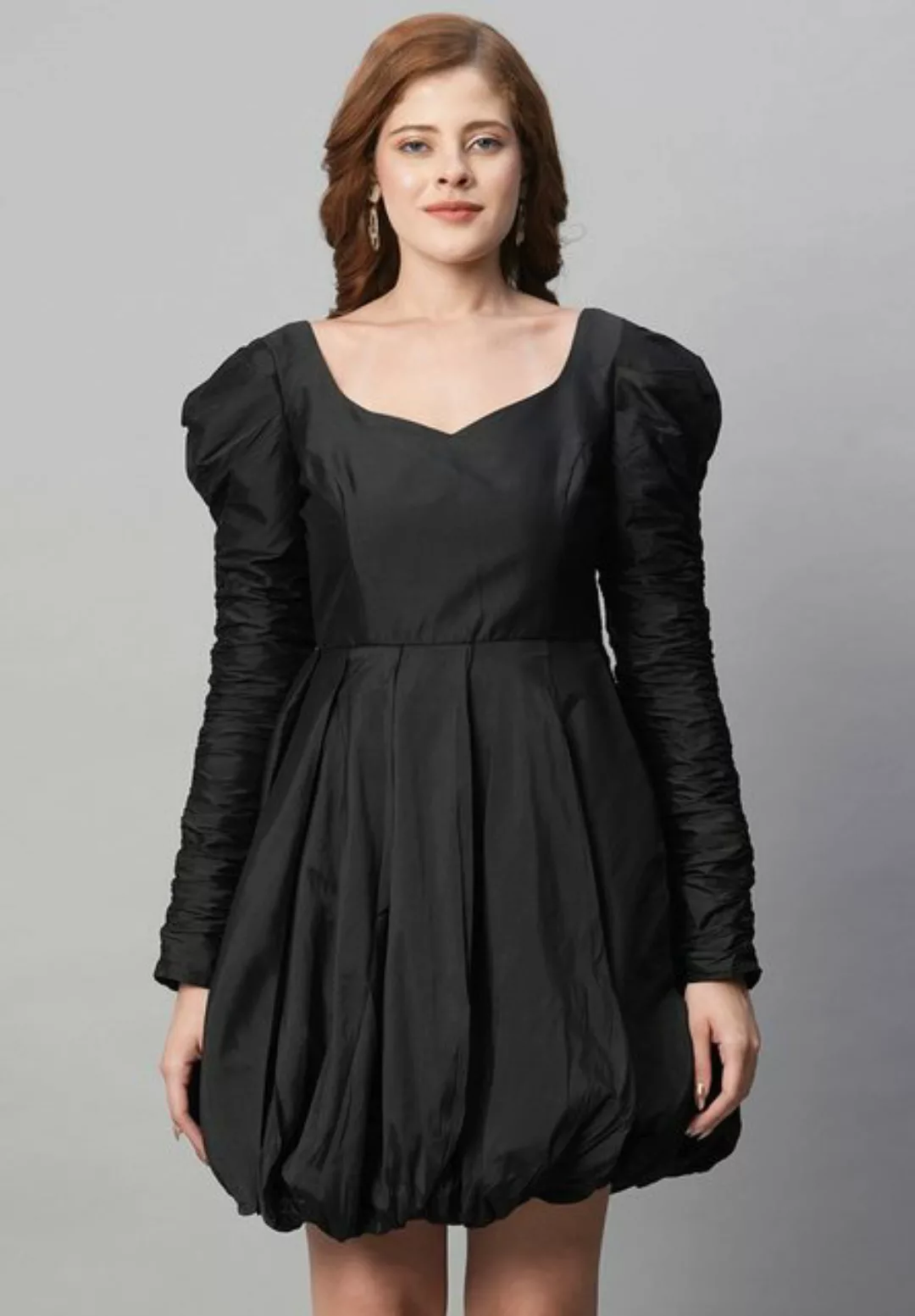 MISH Minikleid Stella Geraffter Saum, Puffärmel, Mini-Party günstig online kaufen